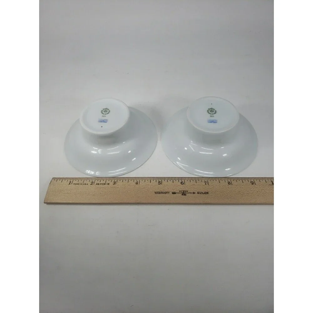 Royal Copenhagen Vintage Christmas Joy Candle Holders 501 Holly & Gold Design